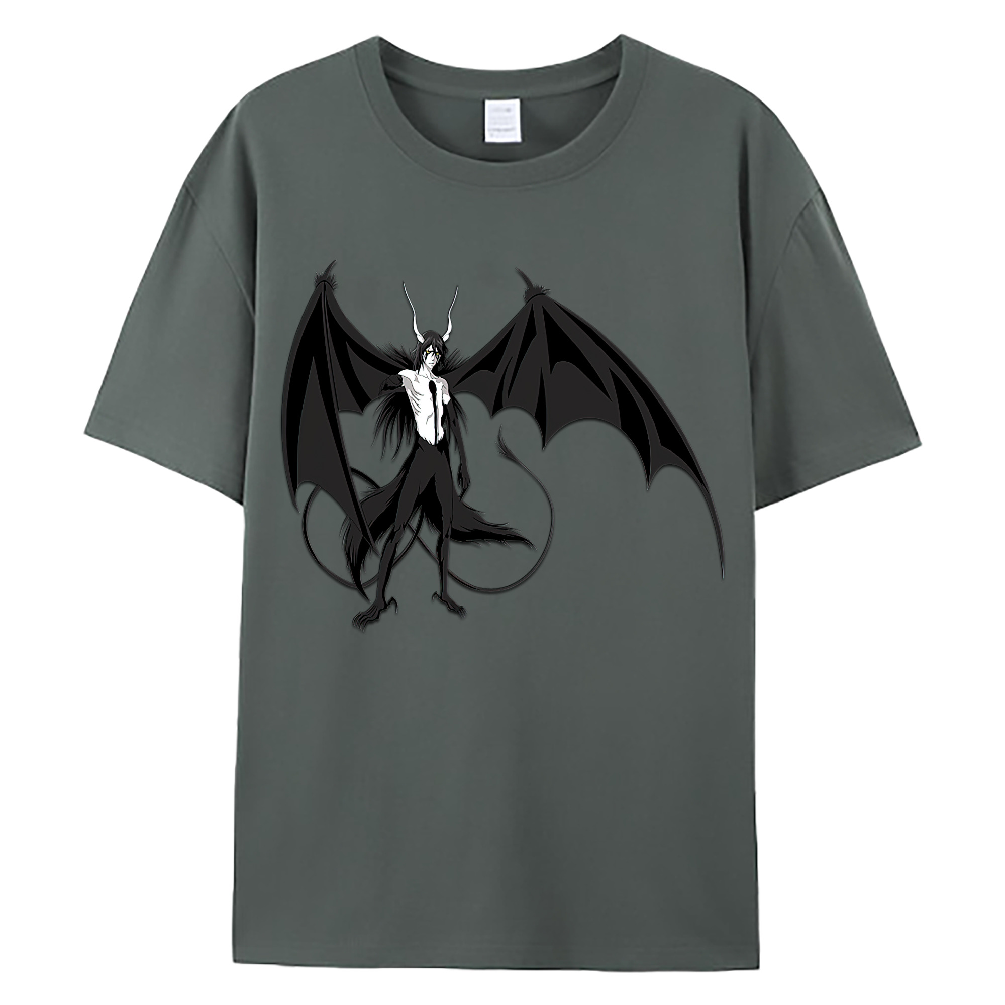 （画像用） ブリーチ ウルキオラ·シファー BLEACH Ulquiorra cifer 綿100％ メンズ半袖Tシャツ｜肌触りやわらか＆通気性